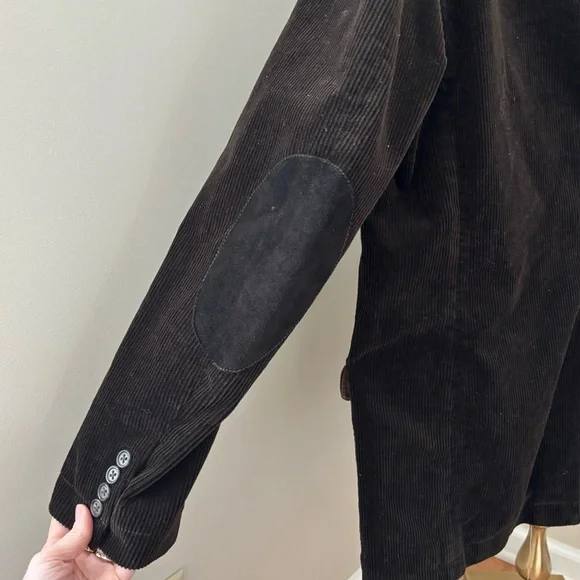J. Crew Vintage Grandpacore Brown Corduroy Sport Coat Blazer Size Large - Picture 8 of 13